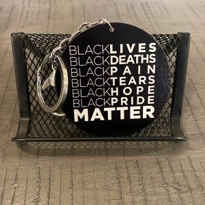 Wood Pendant Silver Stainless Steel Keychains